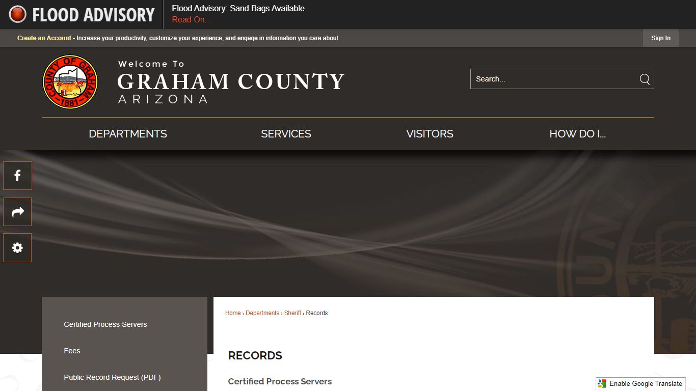 Records | Graham County, AZ